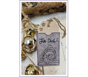 Stickserie ITH - 12 Geschenkkartenhüllen Weihnachten